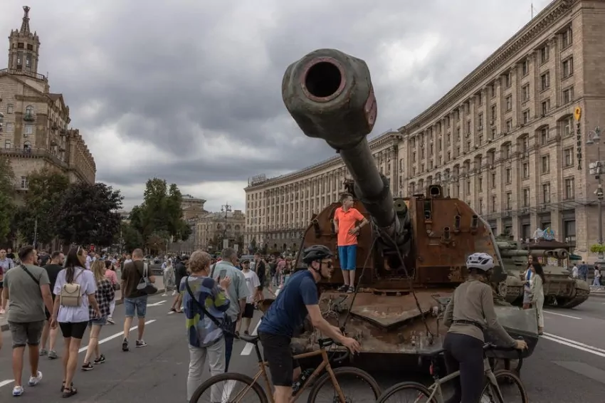 Fearing a Russian attack, Ukraine's capital has banned Independence Day celebrations