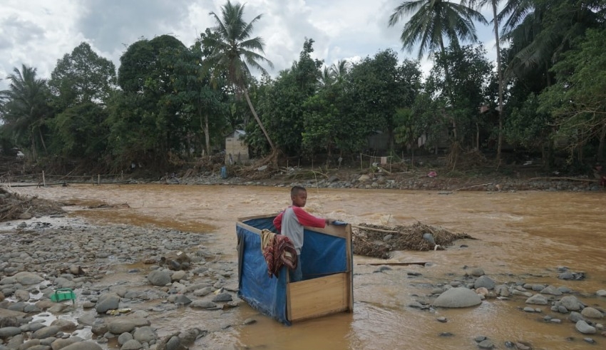 Villagers in Kalimantan, Indonesia, use outdated floating toilets to get by
