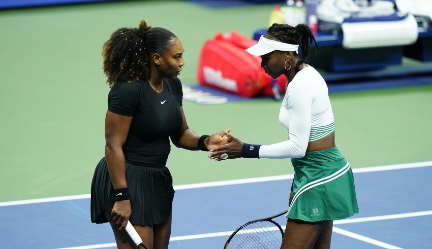 The Williams sisters are out of the US Open doubles, but Serena isn't done yet