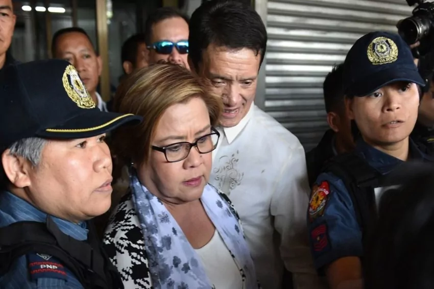 Leila De lima was held hostage in a PNP detention center