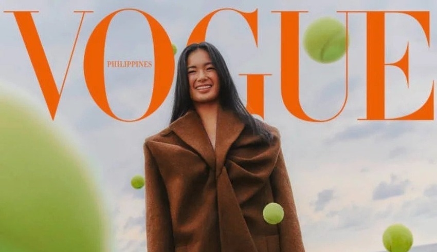 Tennis player Alex Eala appears on the cover of Vogue Philippines