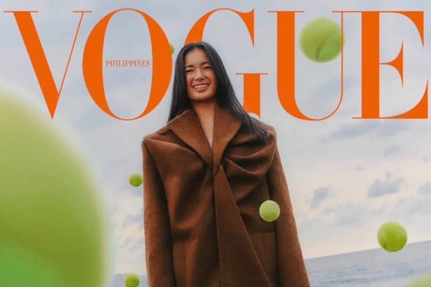 Tennis player Alex Eala appears on the cover of Vogue Philippines