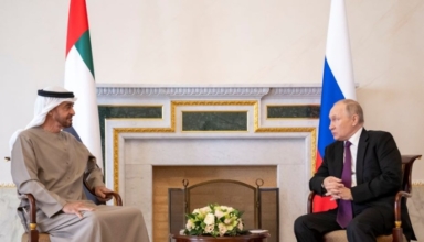 The UAE President meets Russia's President Putin