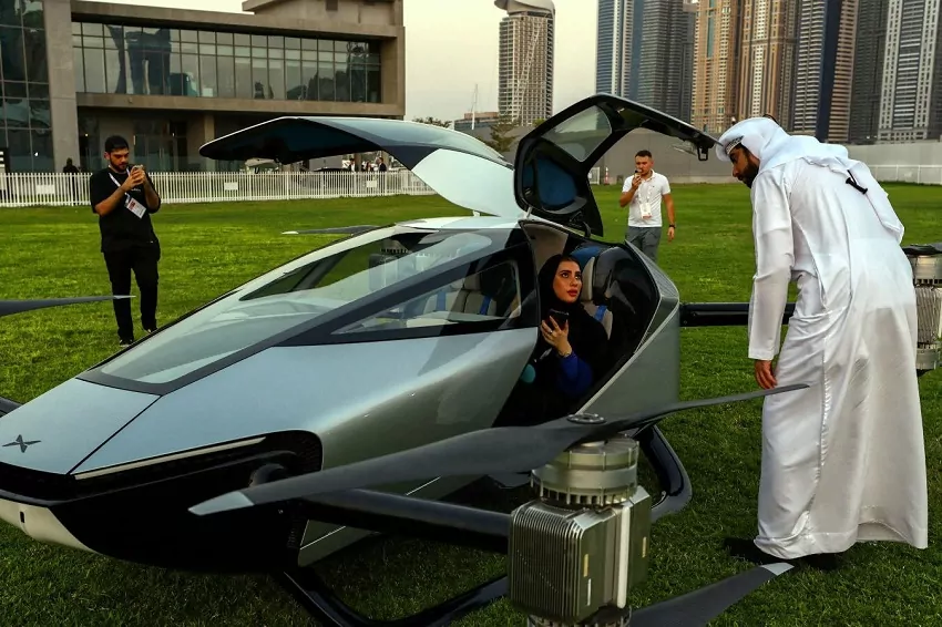 uae flying car x2 makes first public flight in dubai