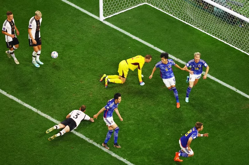japan's late world cup goals stun germany