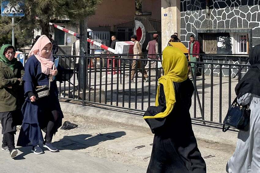 after the taliban ban, women couldn't go to university in afghanistan