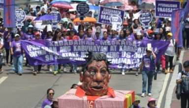 human rights day protestors accuse philippines president of extrajudicial executions