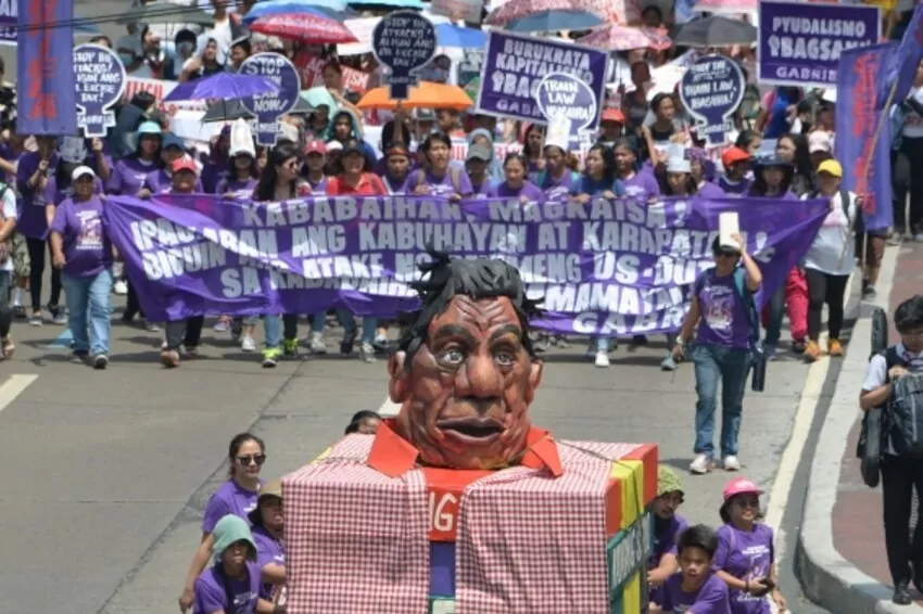 Human Rights Day protestors accuse Philippines president of extrajudicial executions