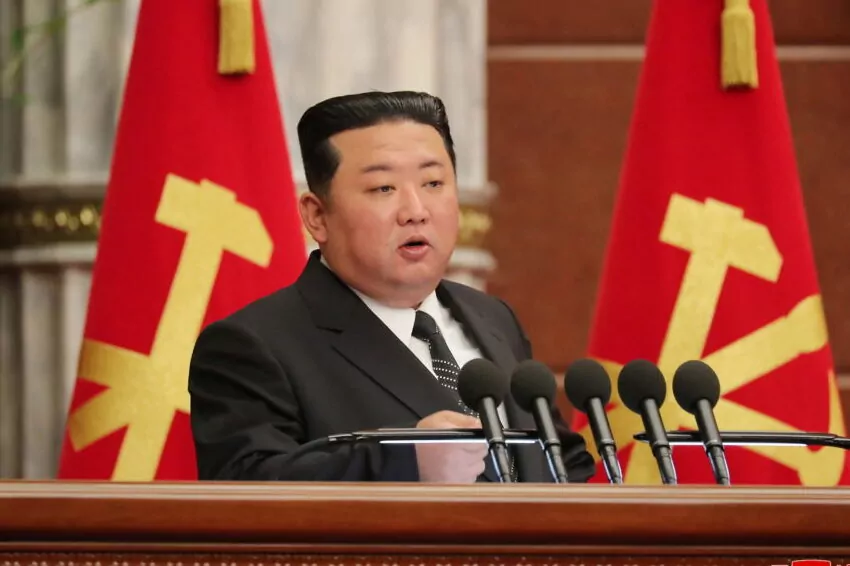 North Korean leader Kim announces military ambitions at party gathering