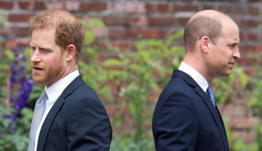 in a quarrel, prince harry claims william knocked him to the ground