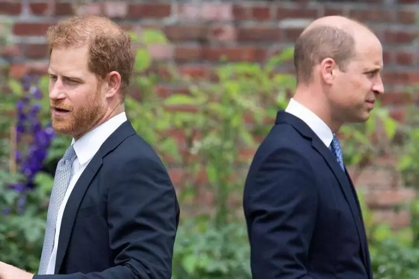 in a quarrel, prince harry claims william knocked him to the ground