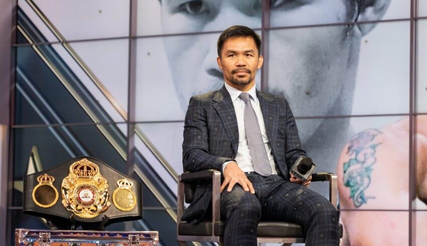 pacquiao returns to the ring with a japanese mma banner in 2023