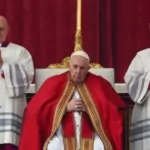 pope francis leads catholics in saying goodbye to former pope benedict