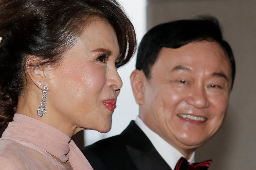 Thai Prime Minister walks out of press conference after being questioned about ex-leader Thaksin Shinawatra