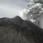 mt marapi in indonesia erupts spewing 300 meter high ash
