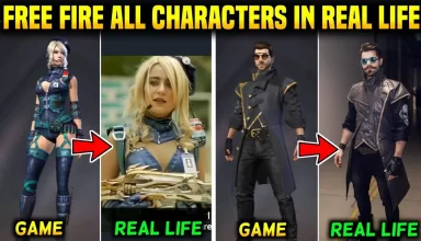 the real life characters of free fire