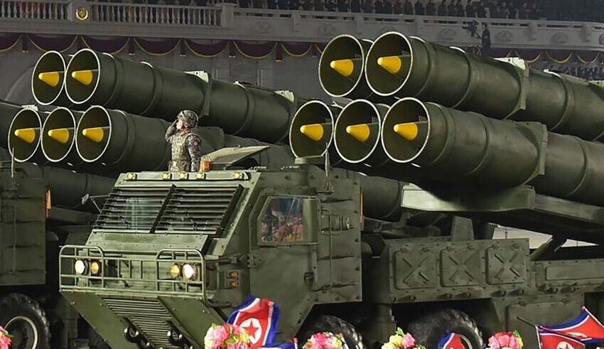 north korea displays biggest number of nuclear missiles at midnight parade