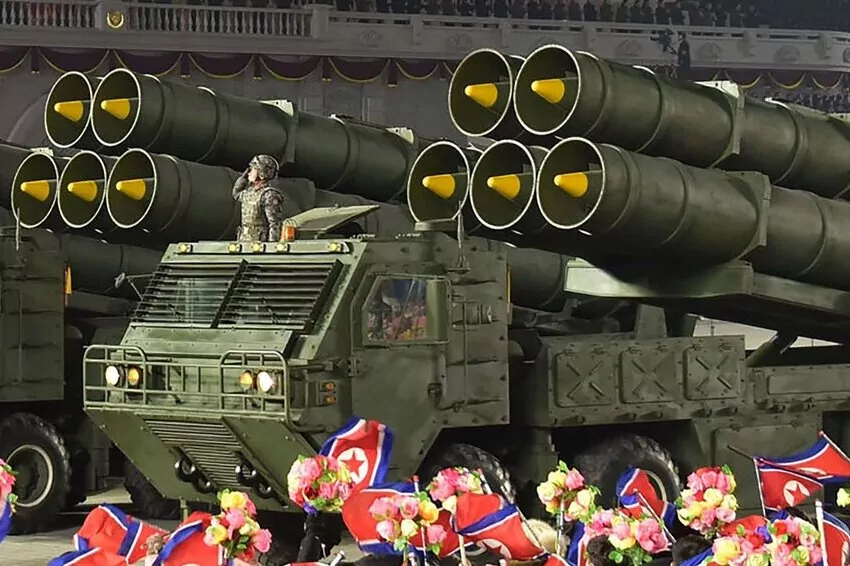 north korea displays biggest number of nuclear missiles at midnight parade