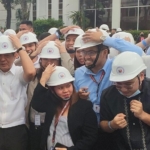 pbbm and other officials take part in a nationwide drill for earthquakes