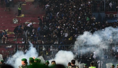 two released, one policeman arrested for indonesia stadium crush