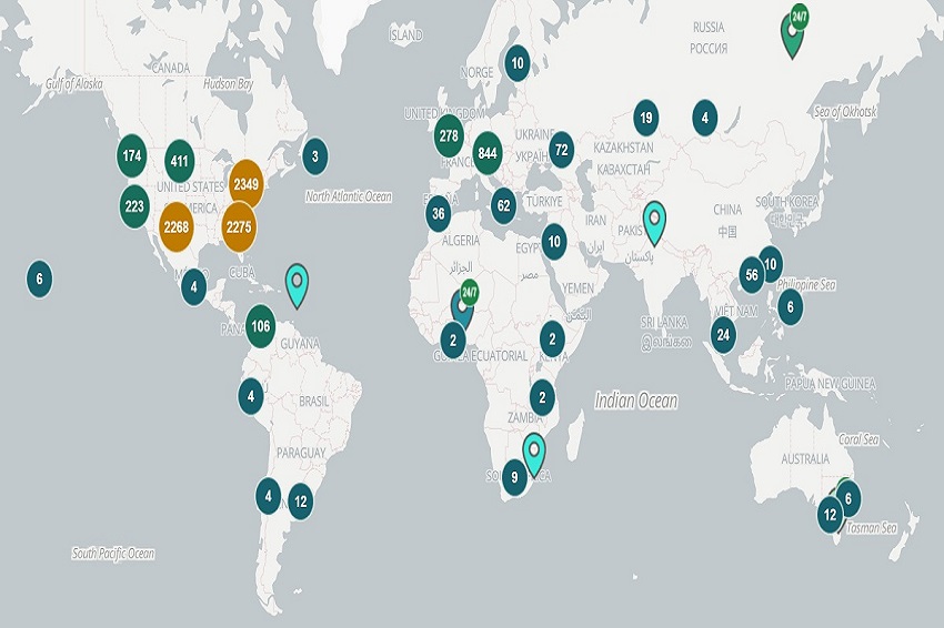 Countries with most Bitcoin Atms