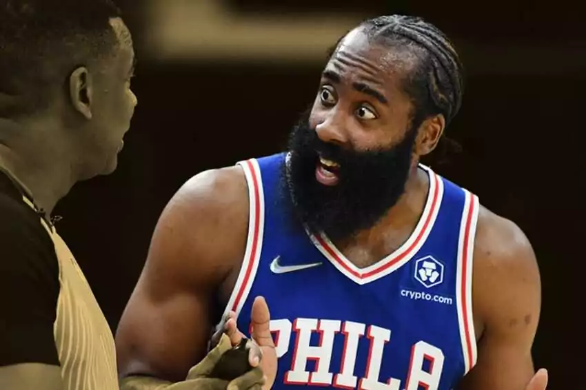 espn analyst jalen rose raises concerns over james harden's playoff history