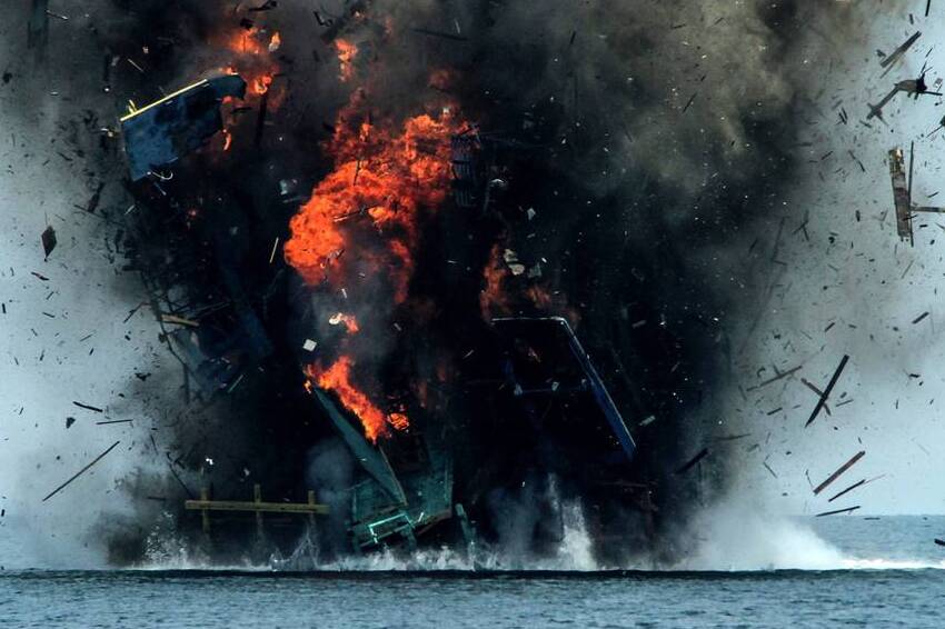 False Claim of Indonesia Blowing Up Chinese Ships Debunked by VERA Files