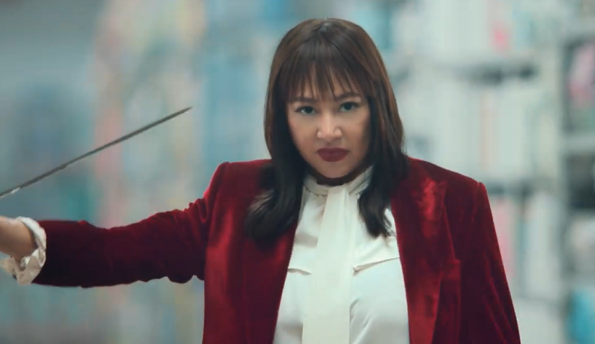 rufa mae quinto acts out scenes from a parody of kill boksoon