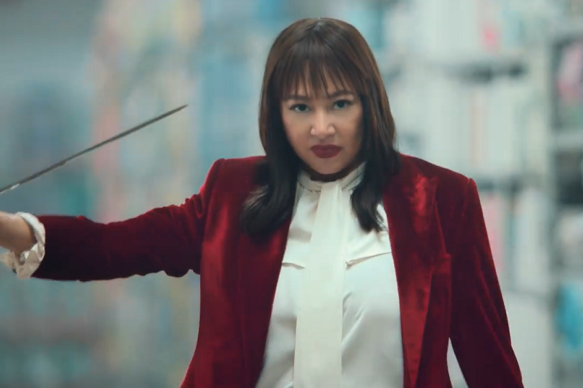 rufa mae quinto acts out scenes from a parody of kill boksoon