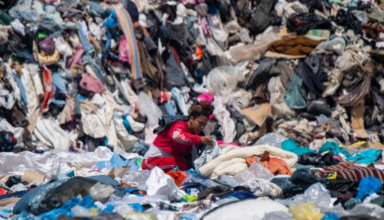 satellite image reveals massive pile of clothing waste in chile desert