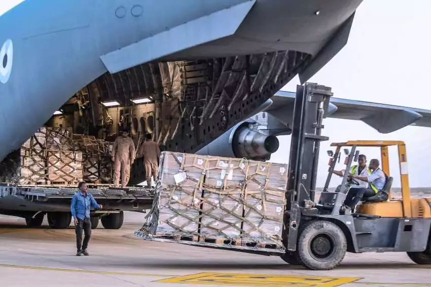 uae extends helping hand 3 planes loaded with relief supplies head to sudan