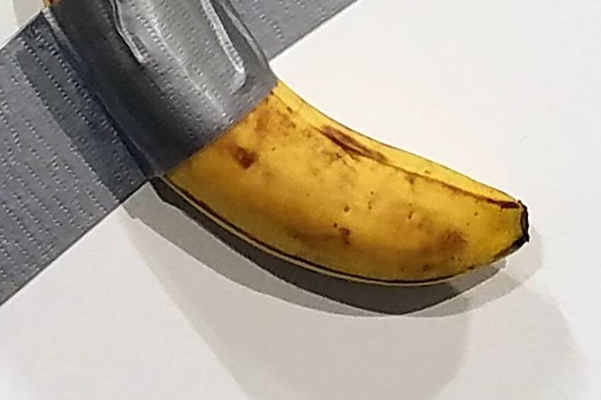 Art student eats Cattelan’s banana in protest against commercialization of art