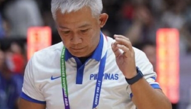 gilas coach chot reyes highlights need for kai sotto and a towering beanpole for world cup