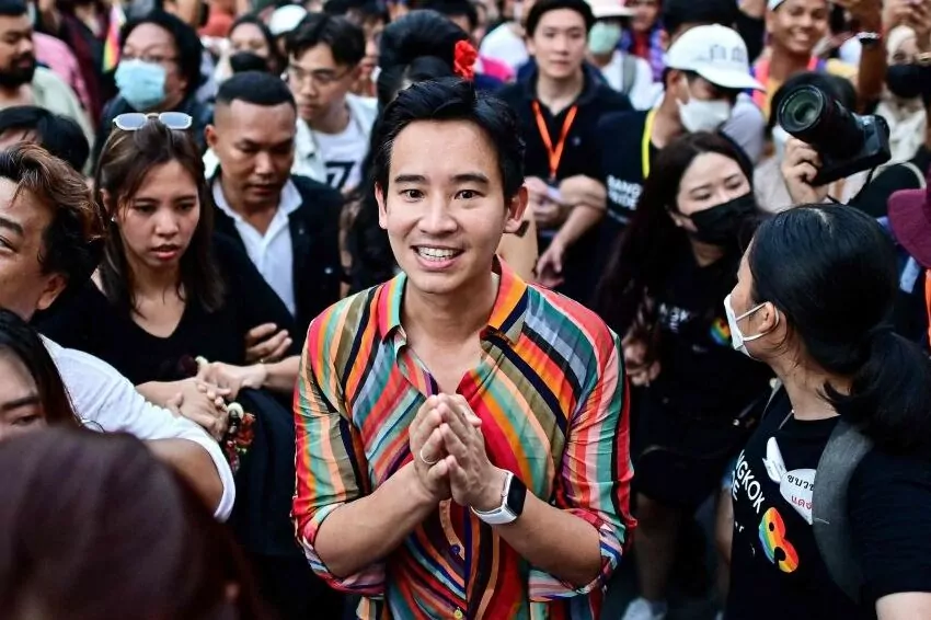 Leading Candidate for Thai Prime Minister Joins Pride Parade, Advocates for Same-Sex Marriage