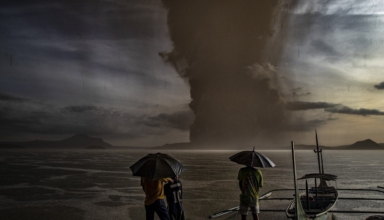 volcano storm rains worry people fleeing restless in philippine