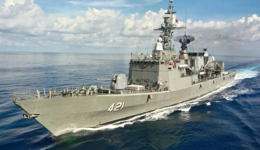 HTMS Naresuan Suffers Setback After Accidentally Hitting Dock During Naval Security Exercise