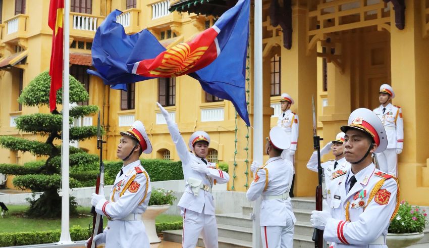 vietnam marks asean’s 56th anniversary with flag hoisting ceremony