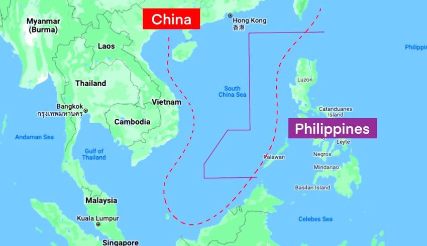 row between philippines and china over south china sea