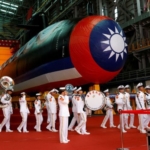 taiwan unveils locally built submarine to pushback china