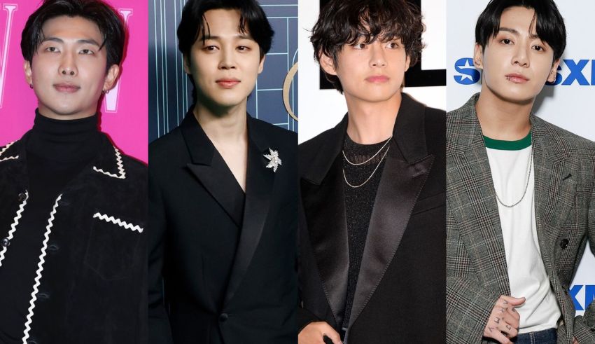 bts members, v, rm, jungkook, and jimin, prepare for military service in south korea