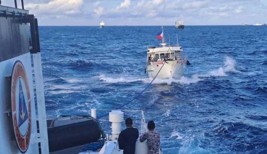 breaking waves philippines firm on no deal stance in south china sea dispute