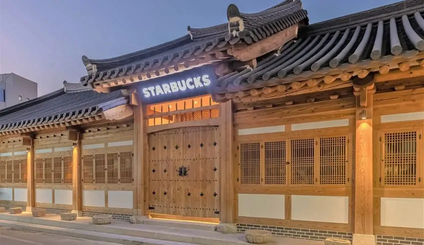 starbucks opens border view café near north korea, bringing a new perspective to patrons
