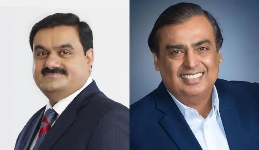 India’s Wealth Titans Ambani and Adani Slip Below $100 Billion Mark