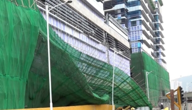 collateral damage after the erection of scaffold at kai tak hospital caused six injuries (2)
