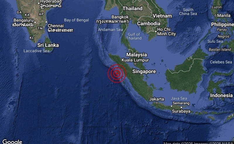 Malaysia sea quake