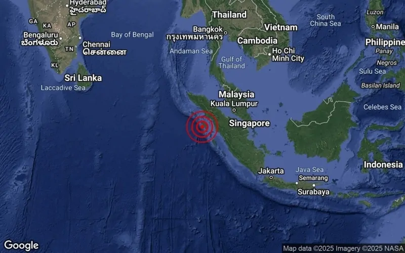 Malaysia sea quake