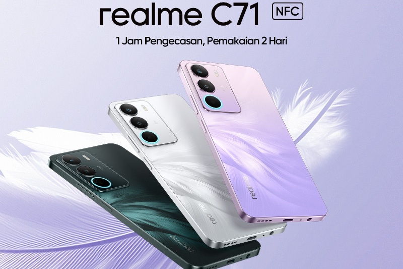 Realme C71 NFC Debuts in Indonesia with Powerful Features at Low Price