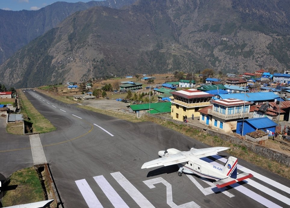 lukla airport (tenzing hillary airport), nepal