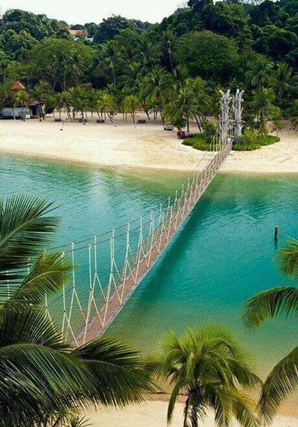 sentosa – palawan beach suspension bridge