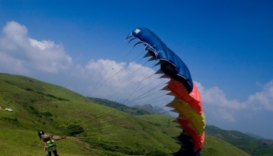 paragliding in clark